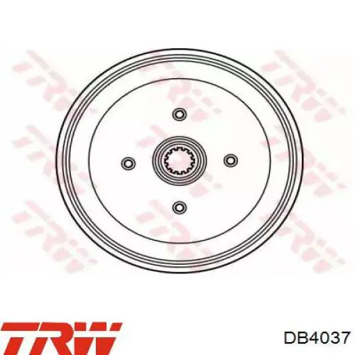 Тормозной барабан 92435203100 Porsche