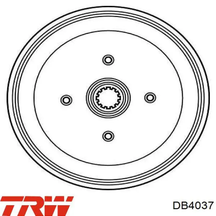 DB4037 TRW Тормозной барабан