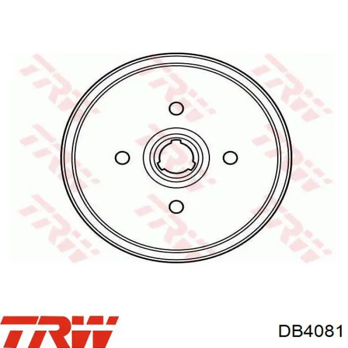 Тормозной барабан DB4081 TRW