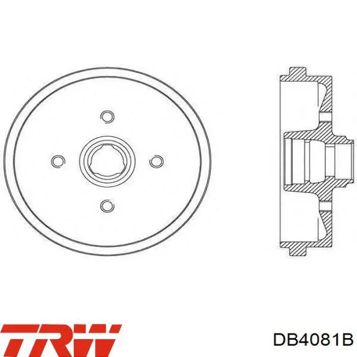Тормозной барабан DB4081B TRW