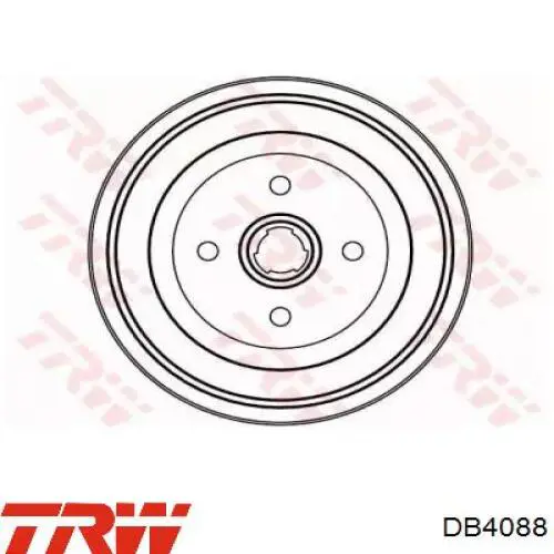 Тормозной барабан DB4088 TRW