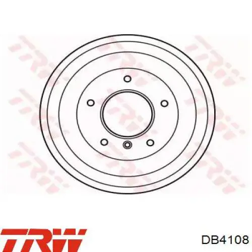 Тормозной барабан DB4108 TRW