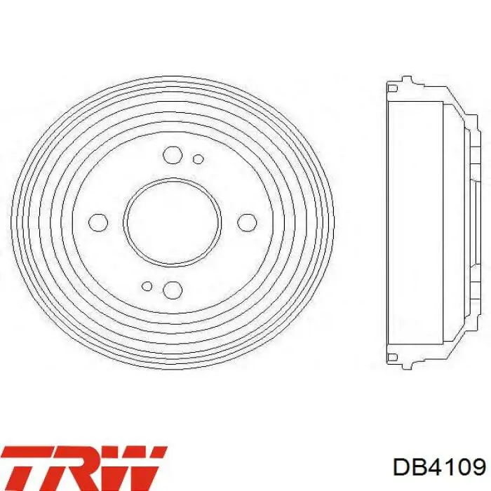 Задний барабан TRW DB4109