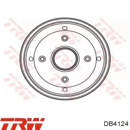 Купить DB4124 TRW Тормозной барабан