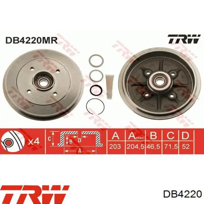 Тормозной барабан BD4726 Fremax