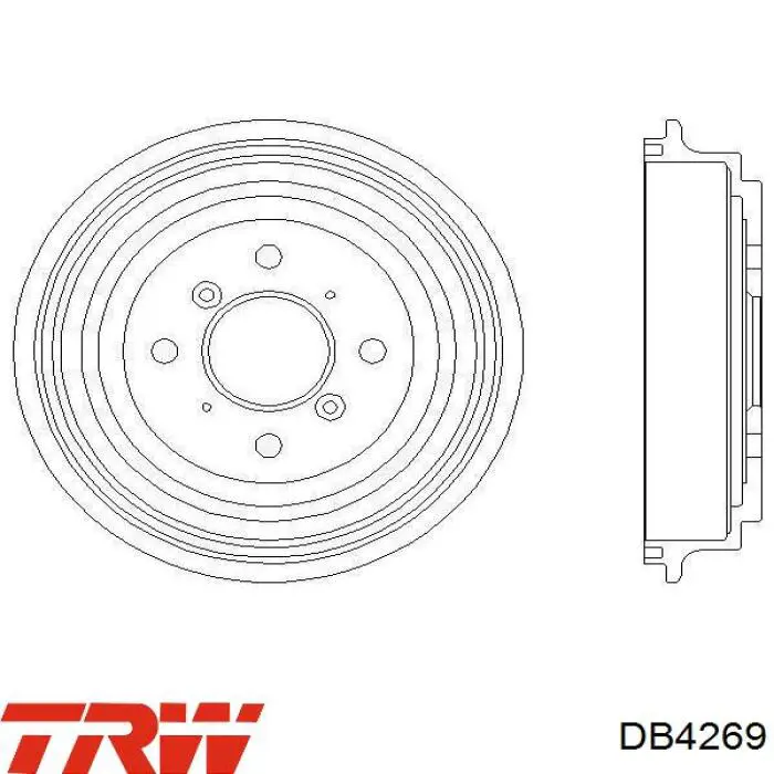 Задний барабан TRW DB4269