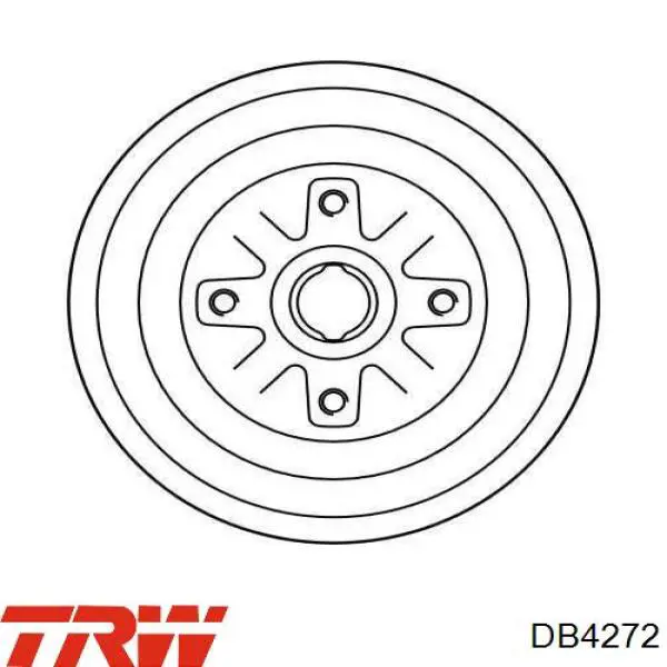 Тормозной барабан DB4272 TRW