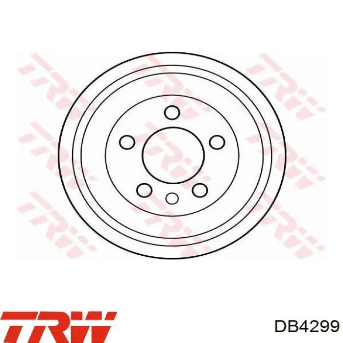 DB4299 TRW Тормозной барабан