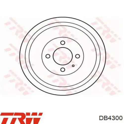 DB4300 TRW Тормозной барабан