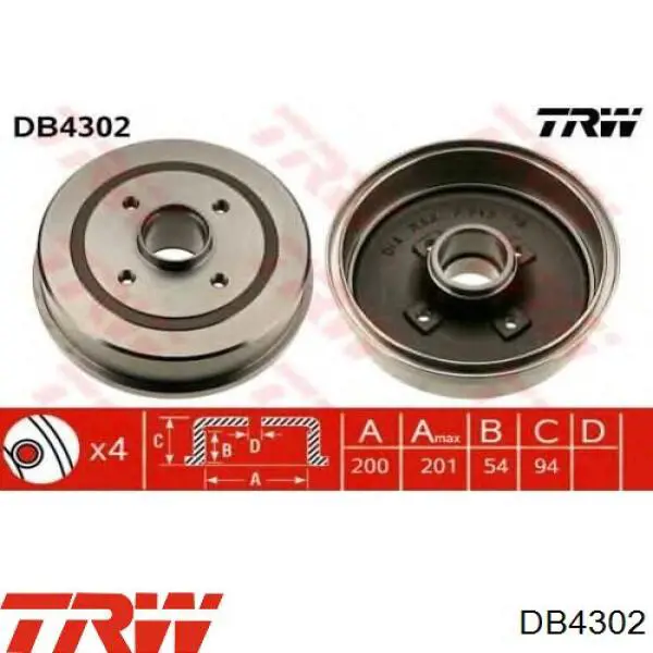 7D0601 LPR Тормозной барабан