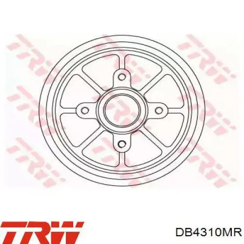 Задний барабан TRW DB4310MR