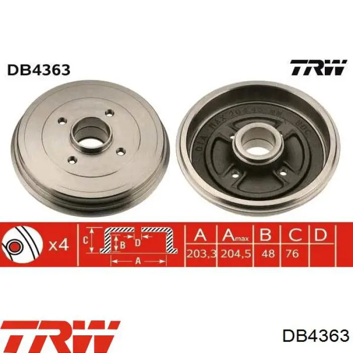 Купить PB6658 Starline Тормозной барабан
