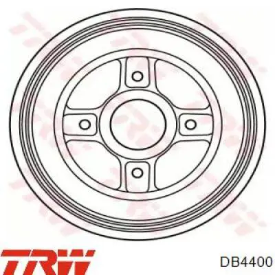 DB4400 TRW Тормозной барабан