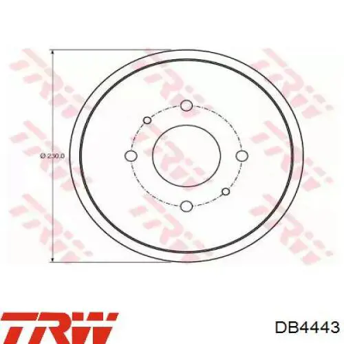 Тормозной барабан DB4443 TRW