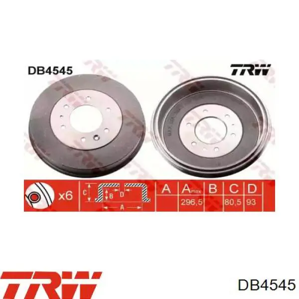 Тормозной барабан UH7426251A Mazda