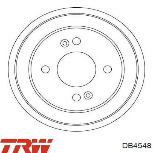 Тормозной барабан DB4548 TRW