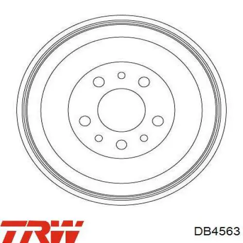 Барабан тормозной задний TRW DB4563 цена, от 56.66 USD
