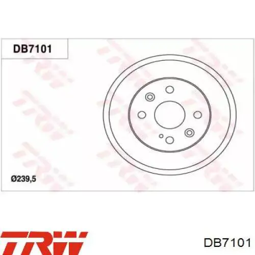 Тормозной барабан DN2026251 Ford