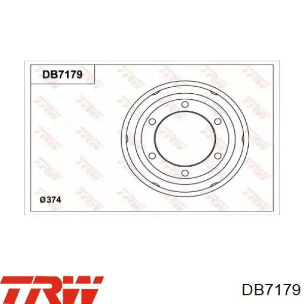 Тормозной барабан MC886233 Mitsubishi