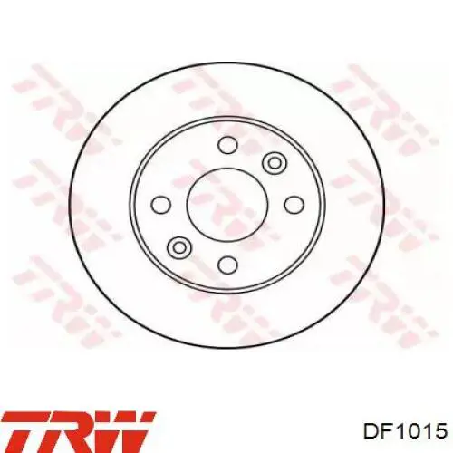 Передние тормозные диски DF1015 TRW