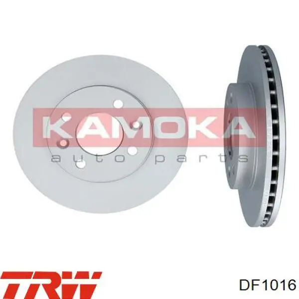 Передние тормозные диски DF1016 TRW