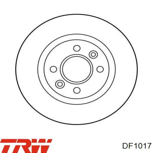 Передние тормозные диски DF1017 TRW