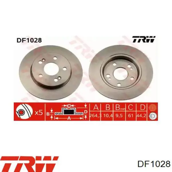 Купить PB1534 Starline Диск тормозной задний
