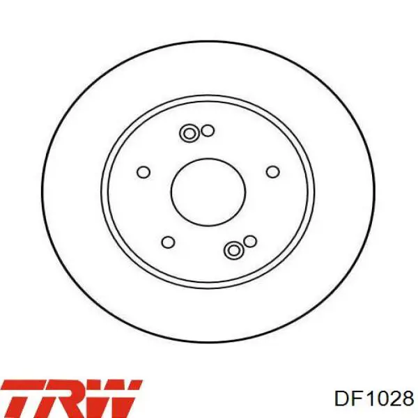 DF1028 TRW диск тормозной задний