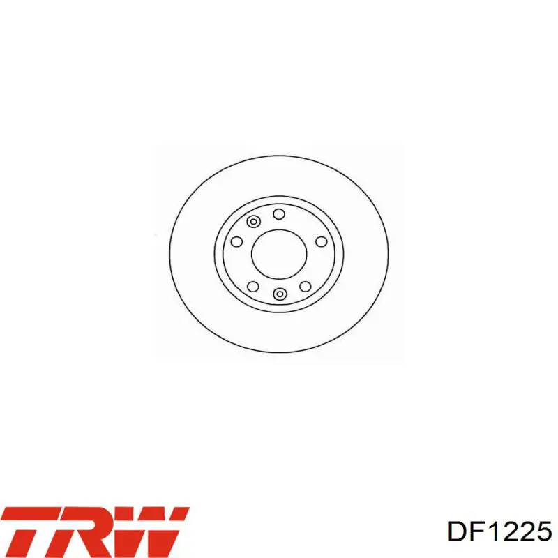 Передние тормозные диски DF1225 TRW