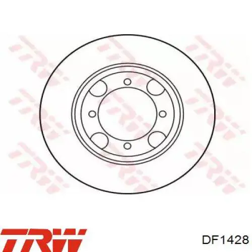 DF1428 TRW диск тормозной передний