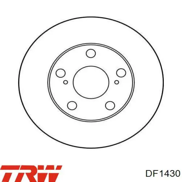 DF1430 TRW передние тормозные диски