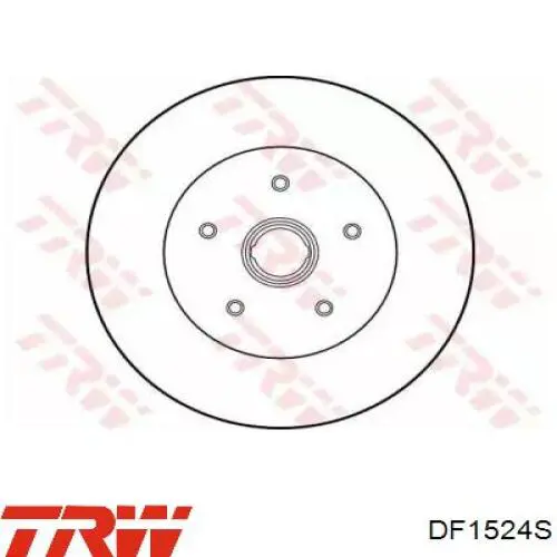 Тормоз дисковый передний TRW DF1524S цена, от 49.12 USD
