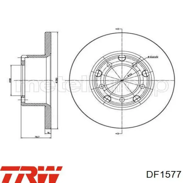 Купить DF1577 TRW Ротор тормозной
