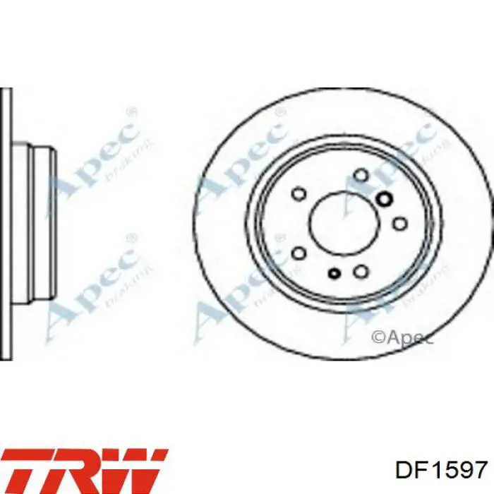 DF1597 TRW Дисковый тормоз