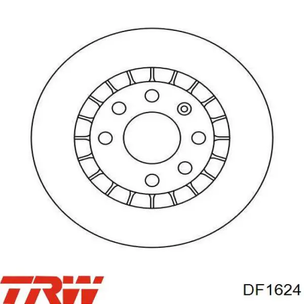 DF1624 TRW диск тормозной передний
