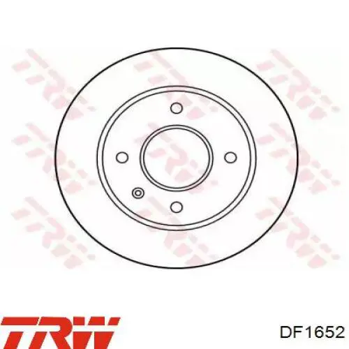 DF1652 TRW диск тормозной передний