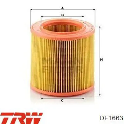 Тормоз дисковый передний TRW DF1663 цена, от 13.52 USD