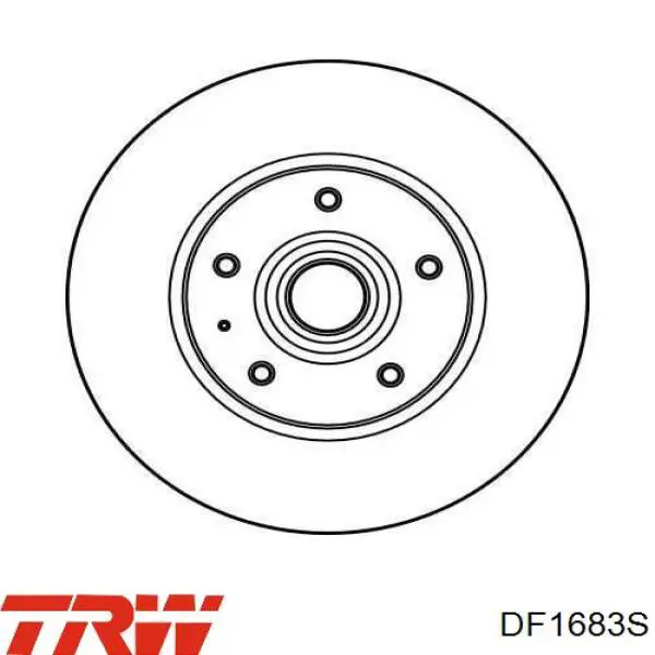 DF1683S TRW диск тормозной передний