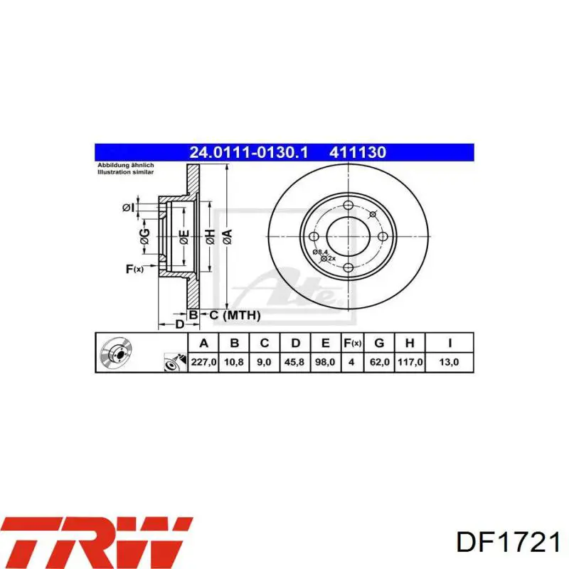 Тормоз дисковый передний Rider RD3325DF1721 цена, от 15.27 USD