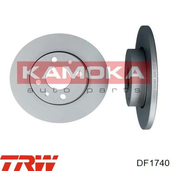 Тормозные диски DF1740 TRW
