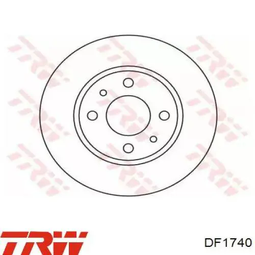 Тормозные диски DF1740 TRW