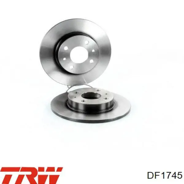 DF1745 TRW диск тормозной задний