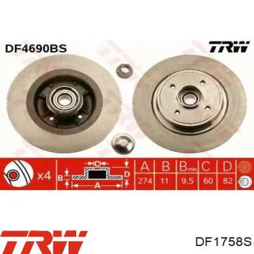 Купить GP1904528 GP Ротор тормозной