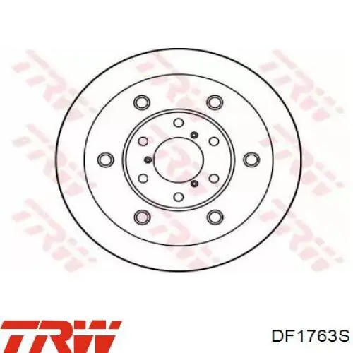 DF1763S TRW диск тормозной передний