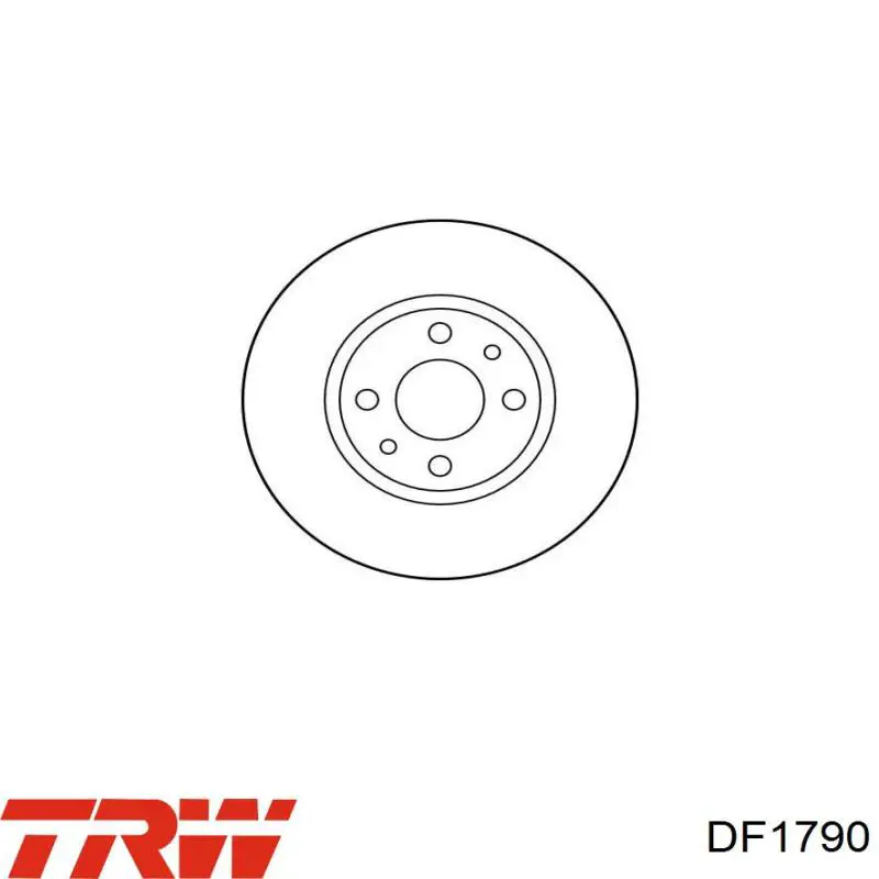 Тормозные диски DF1790 TRW