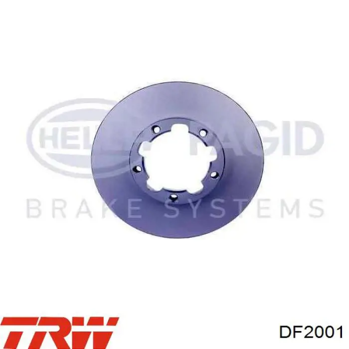 Передний тормозной диск TRW DF2001