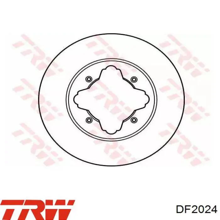 Передние тормозные диски DF2024 TRW