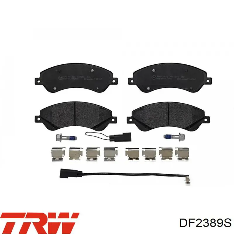 Передний тормозной диск TRW DF2389S
