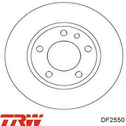 Передний тормозной диск TRW DF2550