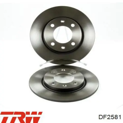 DF2581 TRW диск тормозной задний